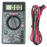 Dt-830D Dijital Multimetre Avometre - Digital Ölçü Aleti - Akım, Voltaj, Direnç Ölçer - Siyah Ölçü Aleti