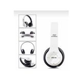dt aksesuar P47 Wireless Bluetooth Kablosuz Extra Bass Radyolu Katlanabilir Kulaklık Genç Çocuk Beyaz