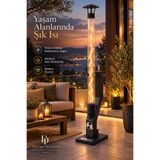 DT DEFNE TASARIM Füze Pelet Soba Roket Pelet Sobası Bahçe Şöminesi (CAMSIZ GÖNDERİLMEKTEDİR)