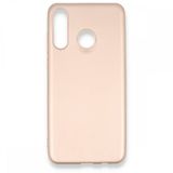 Dtech Huawei P30 Lite Uyumlu Kılıf Yumuşak Dokulu Silikon Rose Gold