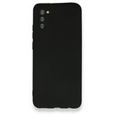 Dtech Samsung Galaxy A02S Uyumlu Kılıf Yumuşak Dokulu Silikon Siyah