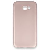 Dtech Samsung Galaxy A7 2017 / A720 Uyumlu Kılıf Yumuşak Dokulu Silikon Rose Gold