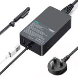 DTK 31W 12V 2.58A Microsoft Surface Şarj Güç Kaynağı Surface Pro için Güç Kaynağı 3 4 5 6 X Surface Pro 2017 Surface Book Surface Go ile uyumlu 1625 1735 1800 AC Adaptör 5W USB portlu