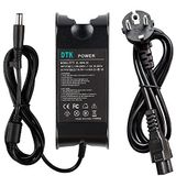 DTK® Şarj cihazı LA90PM111 19,5V 4,62A 90W Notebook Laptop şarj kablosu AC güç kaynağı Dell inspiron XPS fiş şarj cihazları taşınabilir bilgisayar için güç kaynağı [7,4 mm x 5,0 mm]
