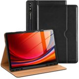 DTTO Galaxy Tab S9 Plus Kılıf 12,4 İnç Tablet (SM-X810/X816B/X818U), Samsung Galaxy Tab S9 + / S9 Plus 2023 için S Kalem Tutacağı ve El Kayışı ile Premium Deri İş Folyo Kılıf, Siyah