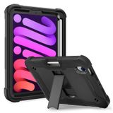 DTTO iPad Mini 6. Nesil 8,3 inç için Darbeye Dayanıklı Kılıf, iPad Mini 6 Kılıfı 2021, Dahili Kalem Tutucu ve Standlı İnce Dayanıklı Dayanıklı Koruyucu Kılıf, Siyah