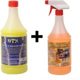 Dtx Kimya Ağır Yağ Sökücü Konsantre (1/5) 1 Litre & Susuz Motor Temizleyici Konsantre (1/5) 1 Litre