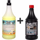 Dtx Kimya Ağır Yağ Sökücü Radyatör Temizleme 1 Litre & Epoksi Yer Zemin Temizleme Sıvısı 1 Lt