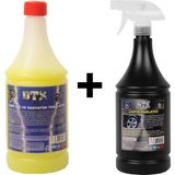 Dtx Kimya Ağır Yağ ve Radyatör Temizleme 1 Lt & Lastik Parlatıcı Jel 500 ml