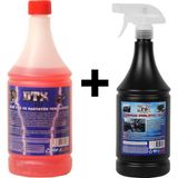 Dtx Kimya Ağır Yağ ve Radyatör Temizleme 1 Lt & Torpido Parlatıcı Süt 500 ml