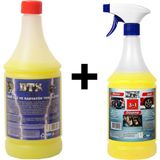Dtx Kimya Ağır Yağ ve Radyatör Temizleme Sıvısı 1 Lt & Motor Jant Döşeme Temizleyici 1 Lt