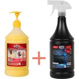 Dtx Kimya Granüllü El Temizleme ve Dezenfekte Kremi 1 kg & Yağmur Su Kaydırıcı ve Hızlı Cila 1 lt