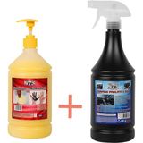 Dtx Kimya Granüllü El Temizleme ve Dezenfekte Sabunu 1 kg & Torpido Parlatıcı Süt 500 ml