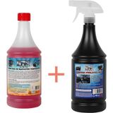 Dtx Kimya Oto Kalorifer ve Petek Temizleme Ilacı 1 Litre & Torpido Parlatıcı Süt 500 ml