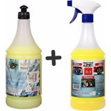 Dtx Kimya Oto Kalorifer Ve Petek Temizleme Ilacı (Solventli) 1 Lt & Motor,Jant Ve Döşeme Temizleyici 1 Lt