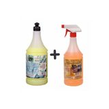 Dtx Kimya Oto Kalorifer Ve Petek Temizleme Ilacı (Solventli) 1 Lt & Oto Böcek Sinek Temizleme Ilacı 1 Lt