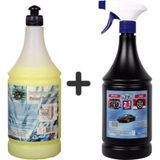 Dtx Kimya Oto Kalorifer Ve Petek Temizleme Ilacı (Solventli) 1Lt & Motor Ve Jant Temizleme Sıvısı 1 Lt