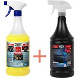 Dtx Kimya Yağ Sök. Döşeme Jant Motor (Konsantre) 1/5 Temizleme Sıvısı 1 Lt & Yağmur Su Kaydırıcı, hızlı Cila 1 Lt