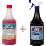 Dtx Kimya Yağ Sök. Oto Kalorifer ve Petek Temizleme 1 L & Motor Jant Temizleme 1 L