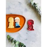 Dua Eden Erkek 2'li Set (Desen ve Çerçeve) Hamur Şekillendirici/karışık Renk/kurabiye Kalıbı - Option-1 - 001-Renkli