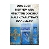 Dua Eden Meryem Ana Görselli Minyatür Dokuma Halı Kitap Ayracı Bookmark