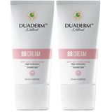 Duaderm Besleyici BB Krem, SPF 50+ UVA/UVB Koruma, Nude Ton, 50 ml (2 paketi)