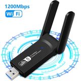 Dual Band Wifi 5 Ac1200 Mbps Wireless Speed Usb 3.0 Adaptör Kablosuz Çift Anten Wifi Alıcı