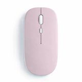 Dual Mode Kablosuz Mouse Bluetooth Usb Dongle Çoklu Cihaz Destekli Şarjlı Ve Sessiz Kullanım Pembe