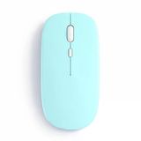 Dual Mode Kablosuz Mouse Bluetooth Usb Dongle Çoklu Cihaz Destekli Şarjlı Ve Sessiz Kullanım Turkuaz