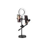Dual Small Light Işıklı Telefon Tutucu 9cm Ring Light