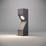Dualluz Bollard Alüminyum Çim Üstü Bahçe Yol Aydınlatması 35 cm