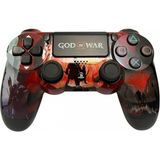 Dualshock 4 V2 God Of War Series Edition Zct2 Kablosuz Ps4 Oyun Kolu - Siyah - Kırmızı
