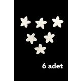 DUAYEN güpür dantel 6 adet manolya desen pamuk çiçek aplik