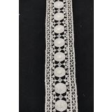 DUAYEN Güpür Dantel Ara Iki Tarafı Düz Güneş Desen 1 Metre