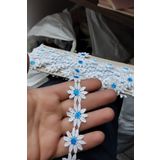 DUAYEN güpür dantel batikli büyük papatya 2 metre