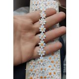 DUAYEN güpür dantel batikli küçük papatya 2 metre