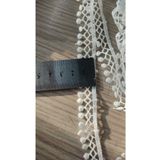 DUAYEN Güpür Dantel Çıtır Uzun Ponpon 1 metre