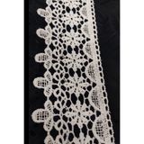 DUAYEN güpür dantel italyan desen 1 metre beyaz en : 7 cm