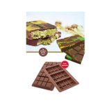 Dubai Çikolatası Kalıbı Silikon Çikolata Kalıbı Büyük Boy 1 Adet 27x17 Cm Kahverengi