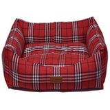 Dubex 78x60x22h cm Danish Kırmızı Kareli Yatak