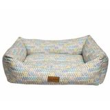 Dubex VR12 Mavi Kısa Çizgili 78x60x22 cm Makaron Dikdörtgen Yatak
