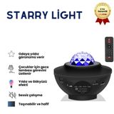 Dubistda LED yıldızlı gökyüzü projektörü – Galaxy Starry projektör ışığı, bulutlar ve yıldızlar, Bluetooth hoparlör fonksiyonu, yıldız projektör, gece lambası, çocuklar, yetişkinler için, oda, cadılar bayramı