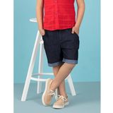 Duble Paça Erkek Çocuk Denim Şort