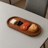 Dubois Ahşap ( 1.sınıf Kalite Kayın Ağacı ) Sunum Tabağı, Servis Tabağı, Kahvaltı Tabağı 34X16CM