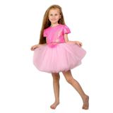 DUCA KIDS Parıltılı Pullu Crop Ve Kabarık Tütü Etek Ikili Takım Pembe 5 Yaş