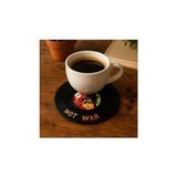 Duca Store Bob Marley Make Love Not War Bardak Altlığı Rasta Dekoratif Hediye, BMAR091204 - 0,5 x 7 cm