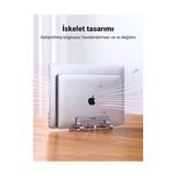 Duca Store Masa Için Dikey Dizüstü Bilgisayar Standı Çift Yuvalı Dizüstü Bilgisayar Standı Tutucu Ayarlanabilir Dock Alüminyum Masaüstü Standı MacBook Air Pro, Microsoft Surface Laptop 4, Lg Gram 17 ile - 1 GB