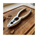 Duca Store Paslanmaz Çelik Ceviz, Fındık ve Badem Kıracağı Pense Şeklinde | Ağır ve Yüksek Kaliteli Malzeme | Dayanıklı & Ergonomik Ceviz ve Fındık Kırıcı 17 cm EA047 - Ahşap