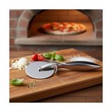 Duca Store Paslanmaz Çelik Pizza Dilimleyici ve Kesici - Ergonomik Saplı Profesyonel Hamur Kesme Bıçağı - Parmak Koruyuculu Keskin Döner Bıçak