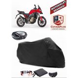 Ducati Multistrada V4 S Branda Siyah Arka Çanta Uyumlu(Topcase) Motosiket Brandası Motor Örtüsü Çadır Su Geçirmez Motosiklet Kılıfı Motor Brandası,lastikli,taşıma Torbalı
